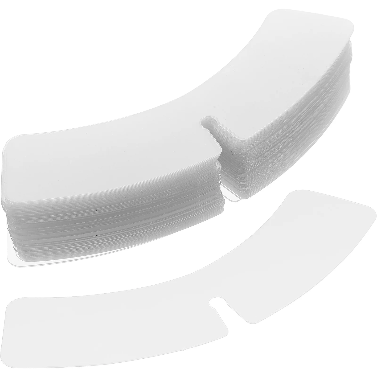 100 قطعة طوق القميص يبقى دعمًا من البلاستيك للرجال قمصان طوق العظام المشكل دائم وعملي واضح يبقى #5