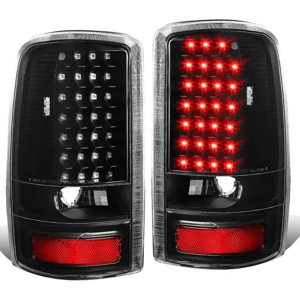 

Tail Lights Compatible with 00-06 GMC Yukon Chevrolet Tahoe Suburban XL 1500 2500, Driver and Passenger Side LED Brake Lamps, Bl