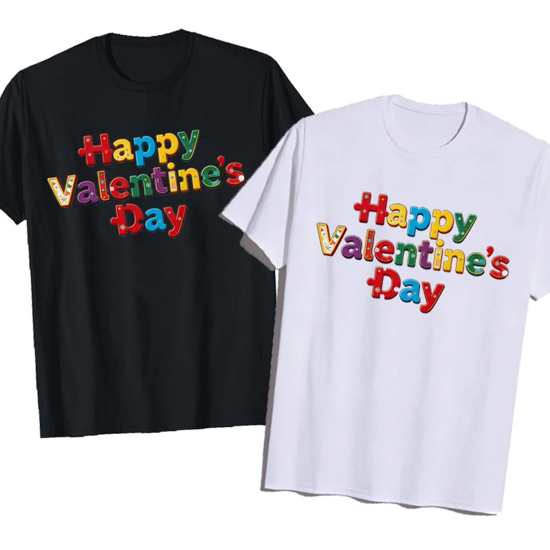 

Happy Valentine's Day. Couple Outfits Couple Shirt Matching Tees Lovers' Clothes Couples T-shirt Love Gift Lovebird Lovers Gift