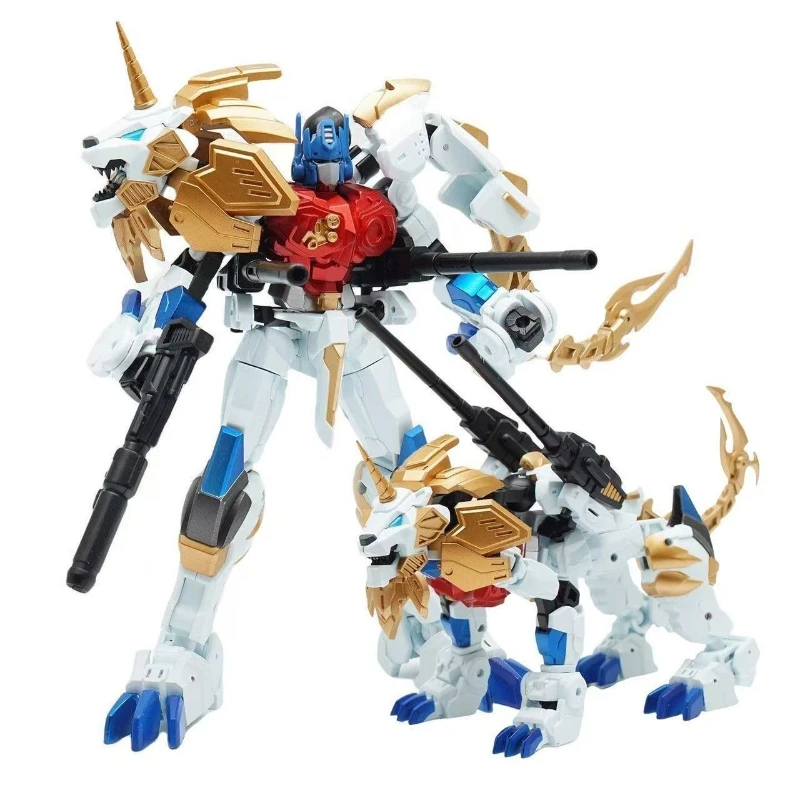 Transformationsspielzeug 8816, Löwenkommandant aus Stahl, weißer Löwe, Actionfigur, Modell, Originalverpackung, Figurensammlung, Geschenk