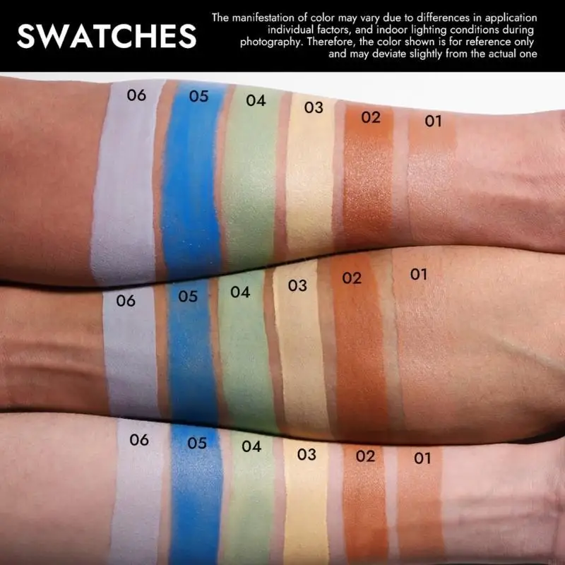 R3MF Centelador líquido esconde, tampas, destaque, maquiagem face corretor cores para as olheiras escuras,