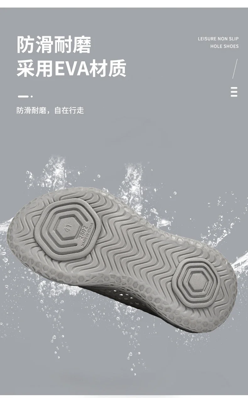 Herren Sommer Neuheit: Modische und atmungsaktive Hohlsandalen – Leichte, rutschfeste Freizeit- und Sportschuhe für den Strand – Detail 17