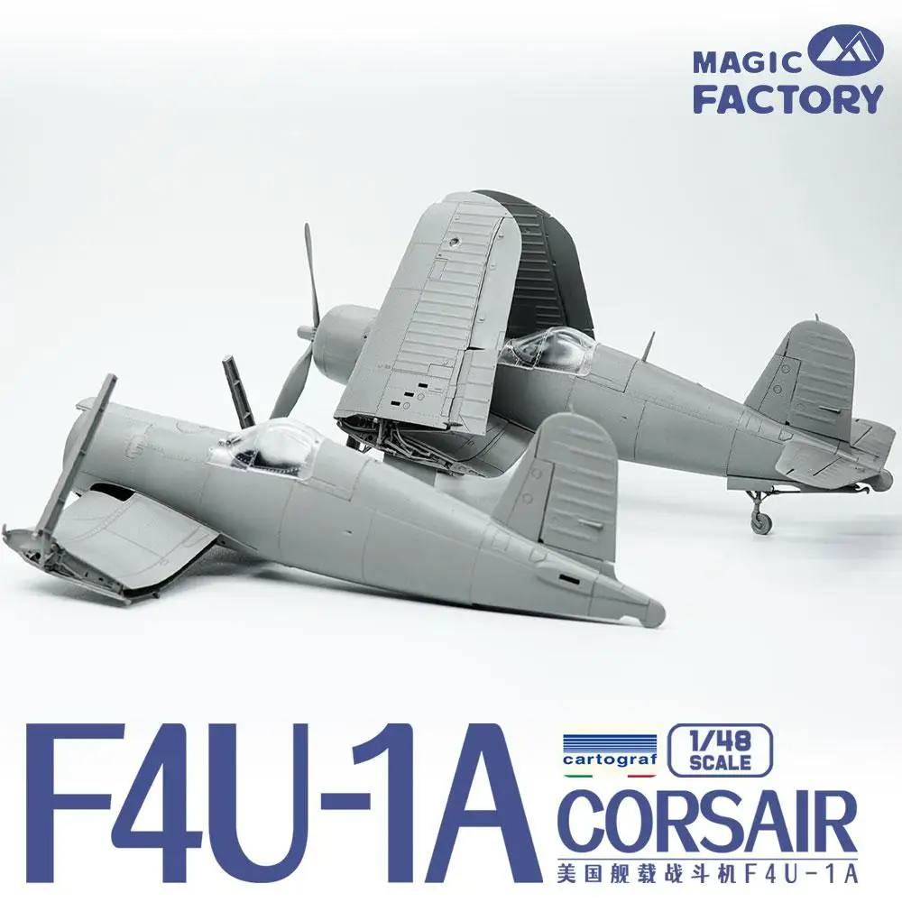 MAGIC FACTORY 5003 1/48 Zestaw modeli myśliwców na bazie nośnika US F4U-1A CORSAIR