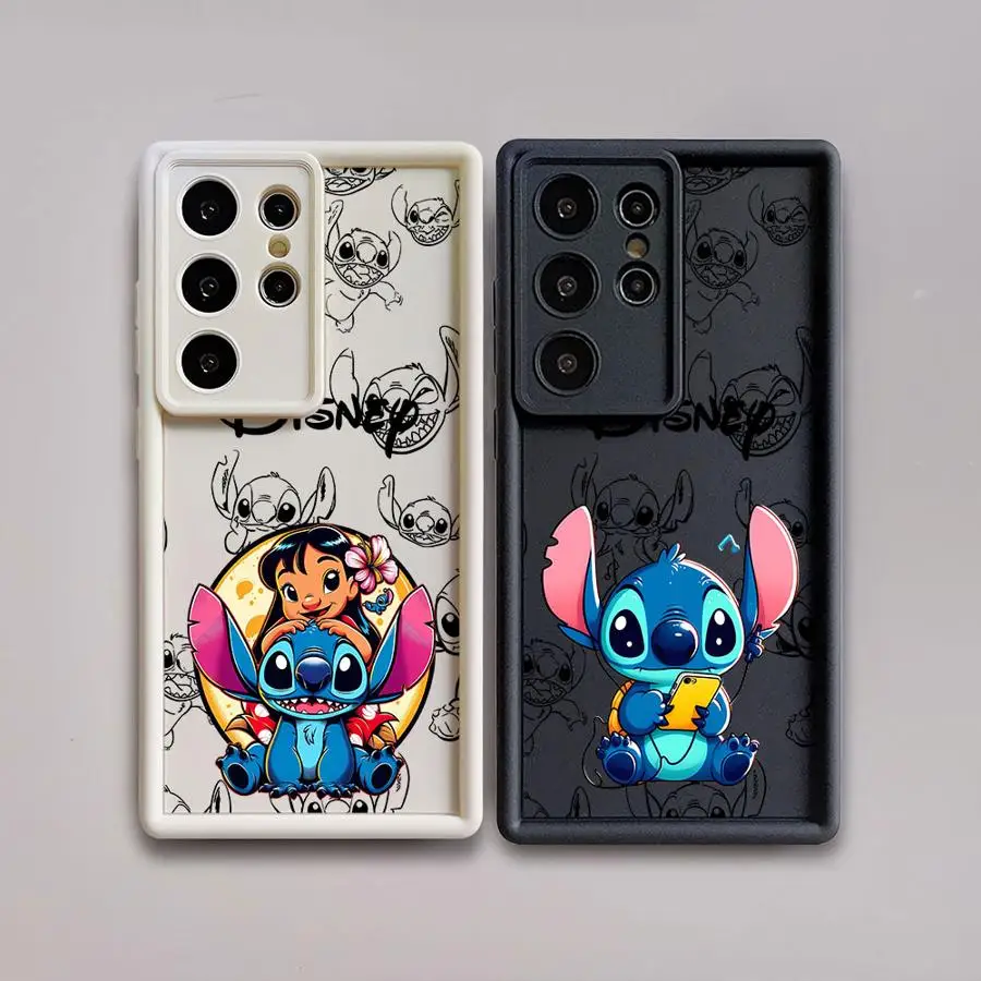 Case For Samsung S23 S24 S22 Ultra S20 FE S21 Plus Angel Eye Ladder Shockproof Phone Cover Silicone Shell Cartoon Cute Sitich image 4