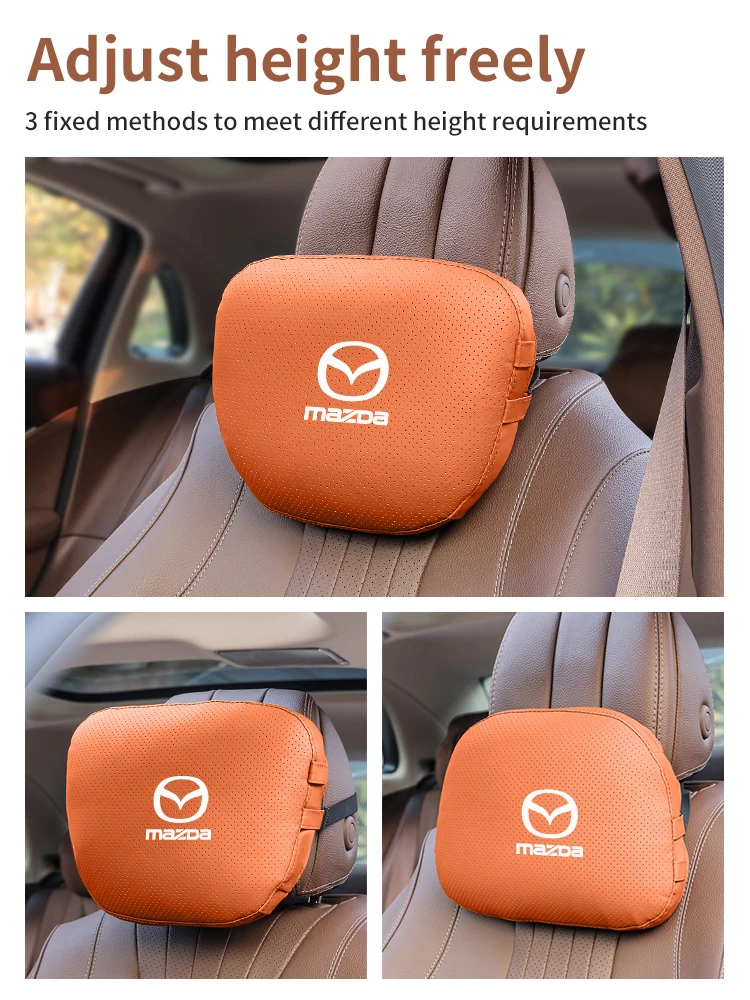 Mazda 3 5 6 SKYACTIV Axela Atenza CX30 CX5 CX8 CX9 MX5 RX7 BT50 Car Headrest Neck Support Seat Lumbar Cushion Soft Neck Pillow