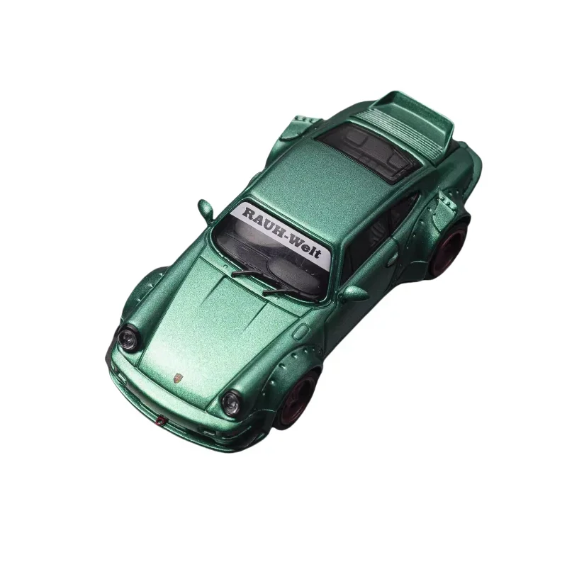 1:64 Porsche 964 Widebody alloy simulation static model, children's collection of decorative toys, holiday gifts for friends.