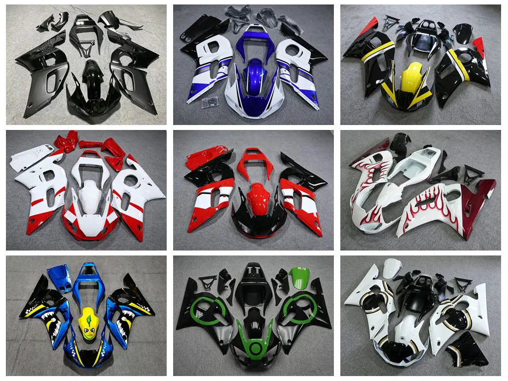 Новый комплект обтекателей из ABS-пластика (4 шт.) для Yamaha YZF600 R6 1998-2002 годов, аксессуары для мотоциклов, возможность индивидуальной настройки