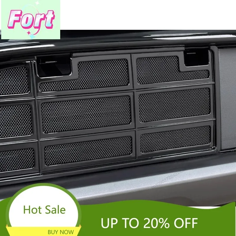 New ABS Car Honeycomb Grid Auto Bumper Grill Guard Inserts Air Inlet Cover Accessories For BYD Sealion 7 Sealion 07 EV 2025 2024