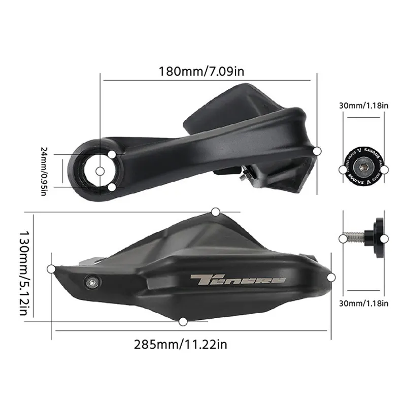 Motocicleta Handguards Handle Capa Protetora, Rally Guard Handle, Windproof, Anti-Fall, Alinhamento, YAMAHA TENERE 700 XTZ700