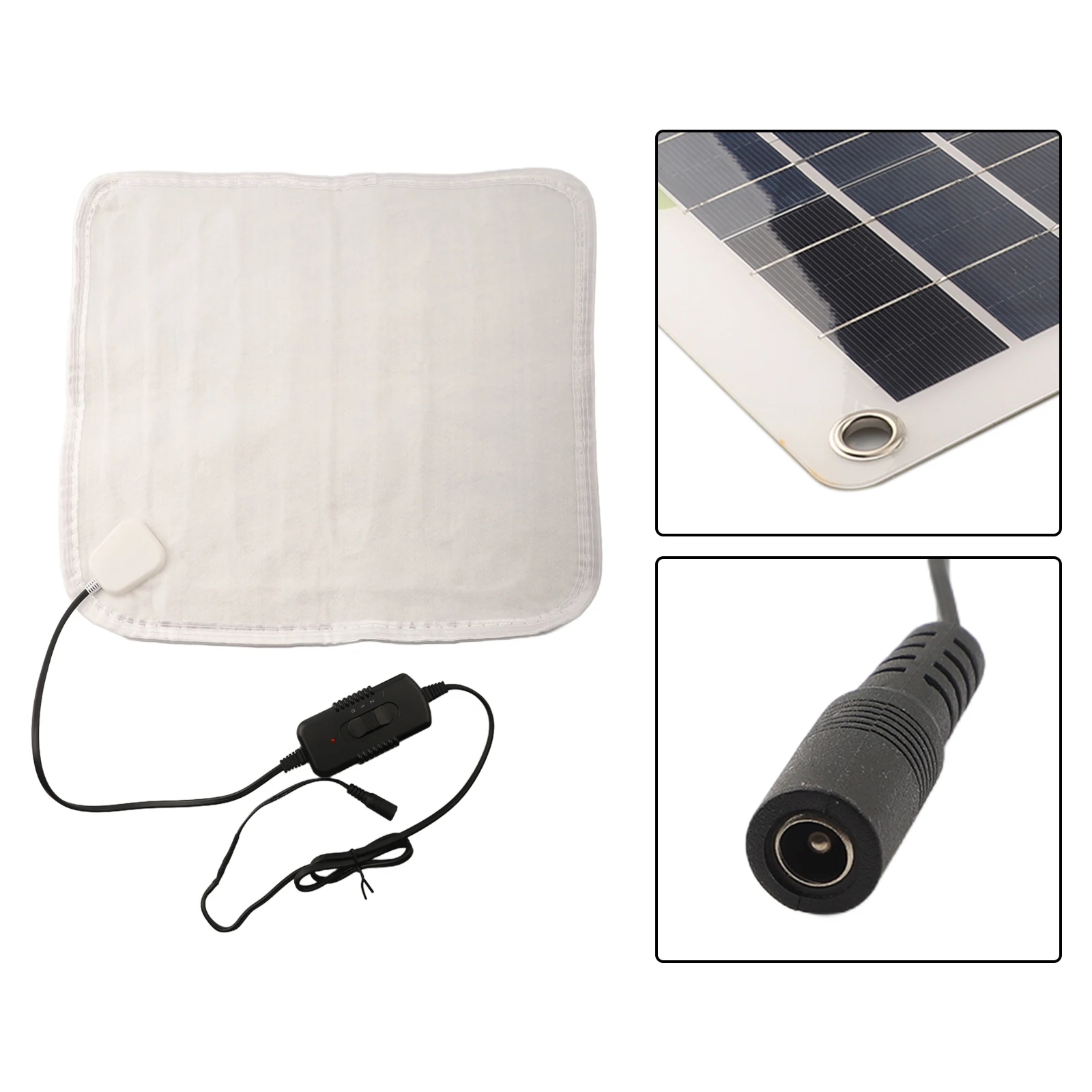 Heated Shoe Pad Pet Warming Pad 1m Connecting Line Adjustable Temperature 50w Solar Heating Blanket For Winter