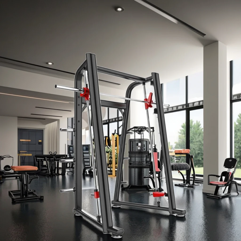 Commercial Steel Smith Machine Pin Load Fitness Equipment for Gym & Fitness Clubs Exercise & Body Building Training Featuresprom
