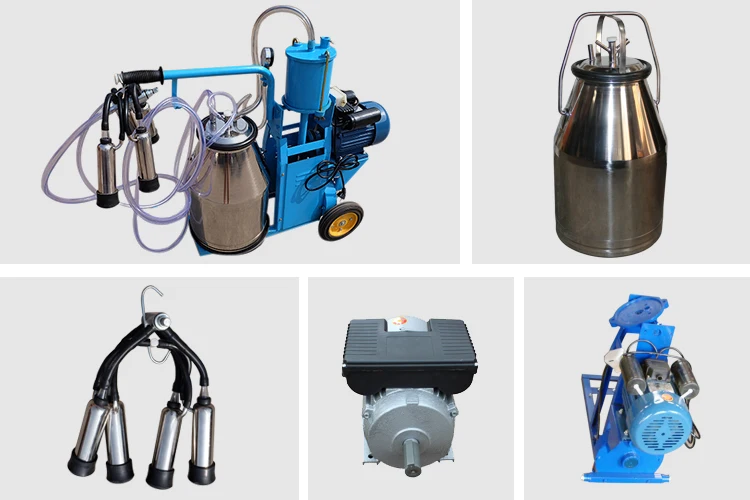 con aspirapolvere per uso agricolo per mungitrice elettrica doppia per latte di mucca e capra