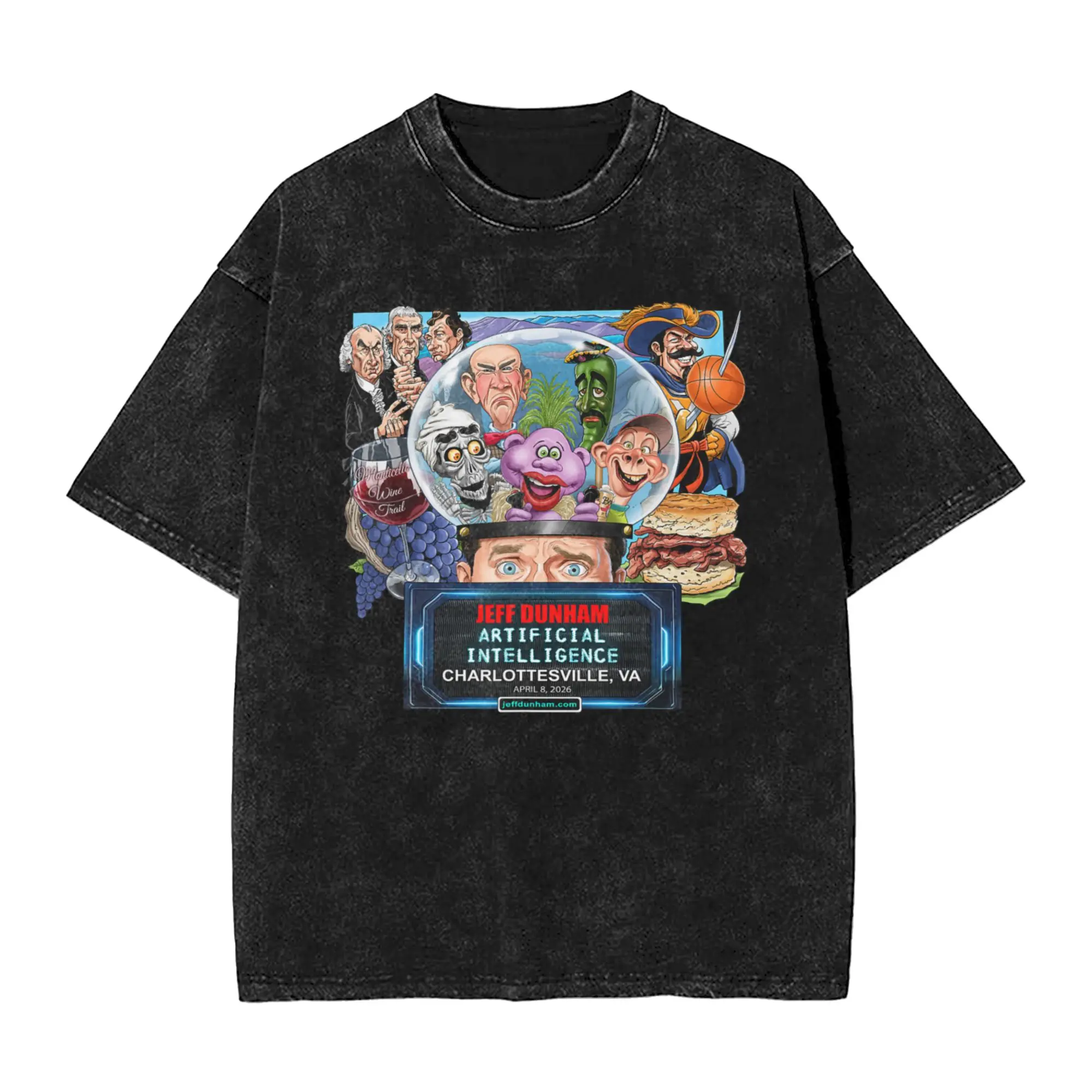 Men's Jeff Dunham Charlottesville VA (2026) T Shirts  Top Tees Short Sleeve T Shirt O Neck Hip Hop Design Tshirt Hot Sale