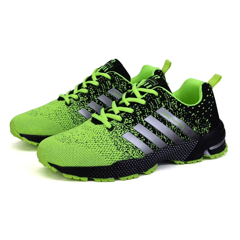 Zapatillas de deporte de alta calidad para hombre, cómodas zapatillas ligeras de malla transpirables para correr, par de zapatos deportivos de suela blanda 2025