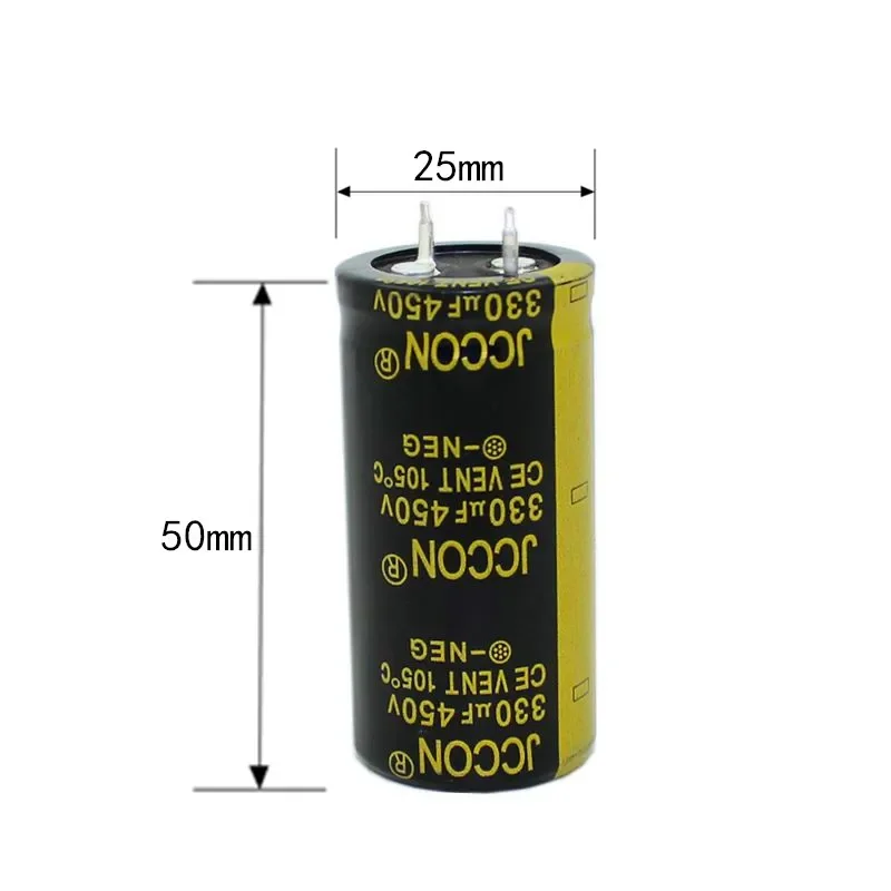 450v330uf JCCON Thick-foot Electrolytic Capacitor Volume 25x50  Inverter Power