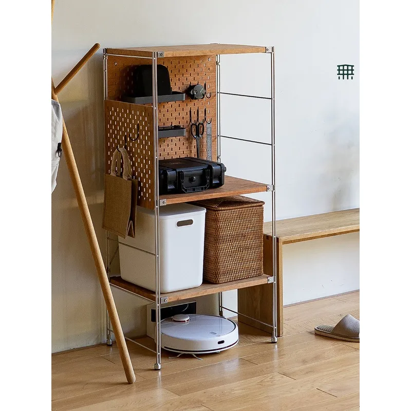 Removable Storage Cabinet for Sweeping Robot Shelves Compatible with Narwal Roborock Cat Litter Basin Organizer Stand