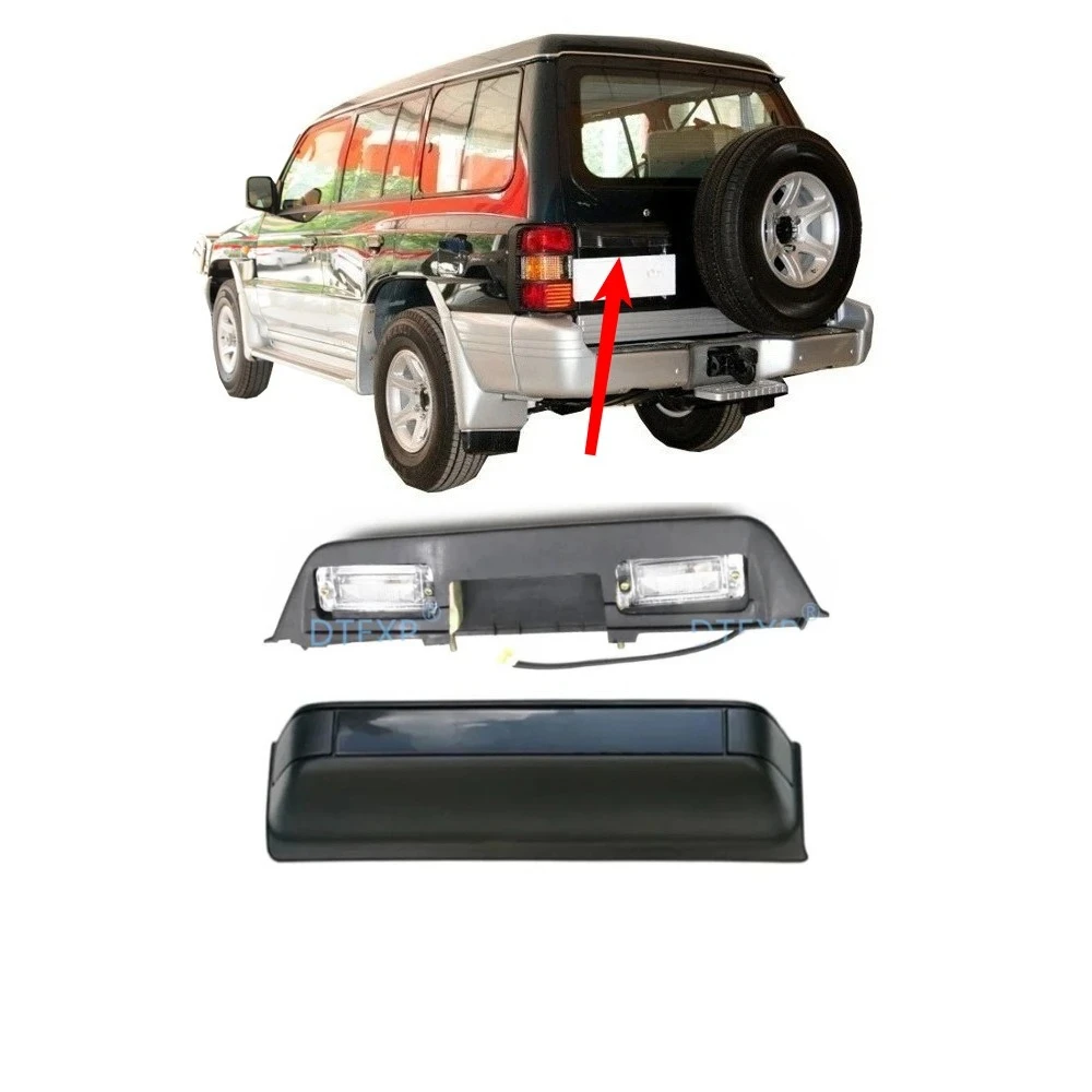 Rear License Lamp Cover for Pajero V30 MB774438 Back Light Shell for Montero V40 Park for Shogun V20 1989-1999