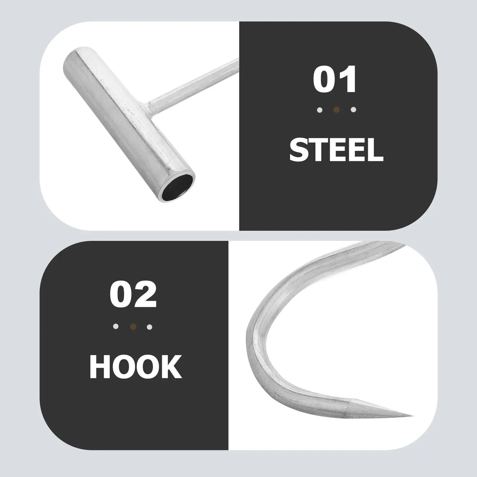 

Manhole Cover Hook Lift Lifting Hooks Household Drain Galvanized Iron Practical