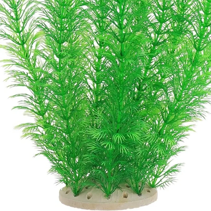 Aquarium Plastic Plants Large, Artificial Plastic Long Fish Tank Plants Decoration Ornaments Safe for All Fish 21 Inches Tall (J