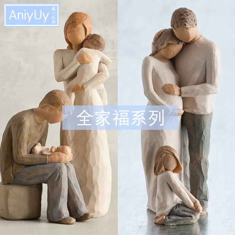 Figure Statue Decorations And Anniversary Family Portrait Wedding Gift Living Room Decoration Home Accessories