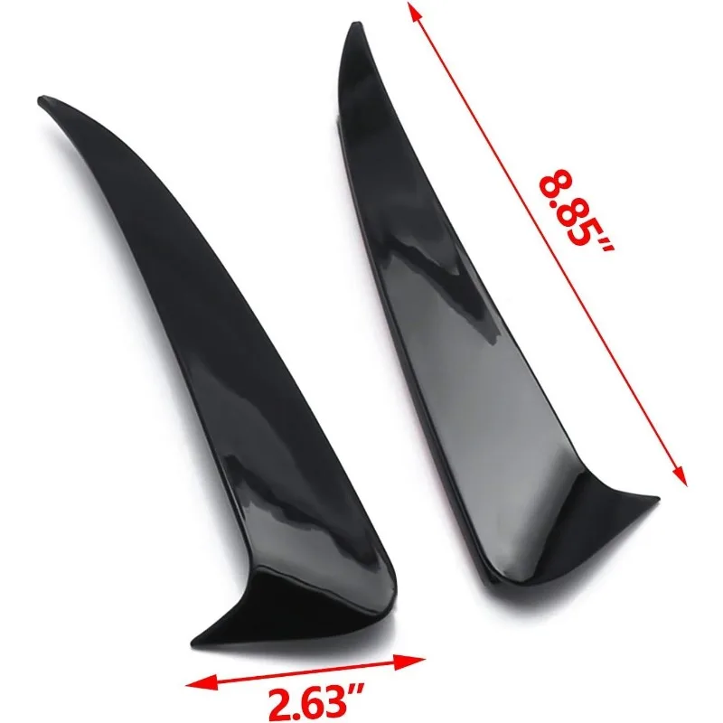 Exterior Rear Bumper Spoiler Lower Side Air Vent Frame Cover for Mercedes Benz C-Class W205 2015-2018 W/AMG (Sedan Version)