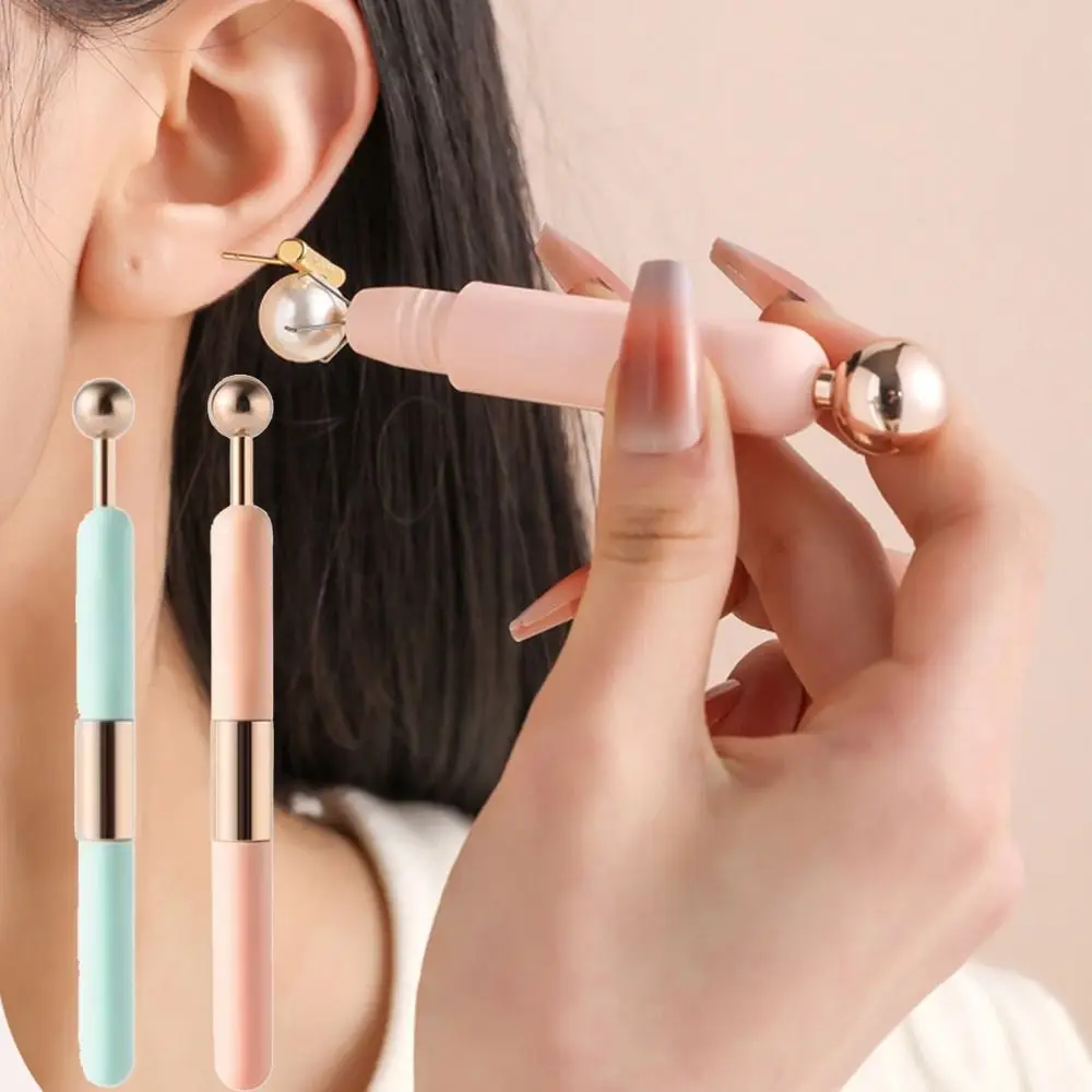 

Anti-Slip Secure Grip Jewelry Wearing Tool Compact Design Skin Friendly Materials Bracelet Fastener Helper Double-ended Tool