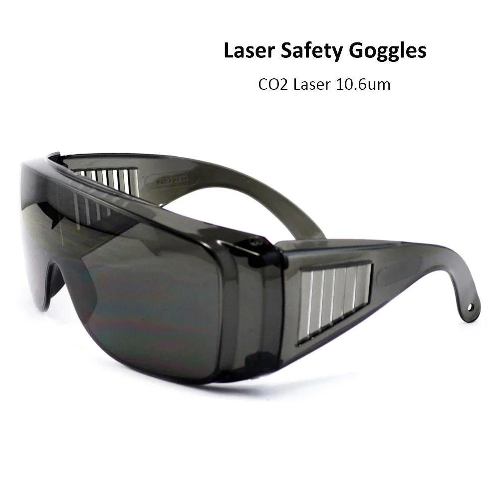 HAOJIAYI-gafas de seguridad láser 10600nm estilo C, gafas protectoras OD4 + CE para máquina de grabado y corte láser CO2