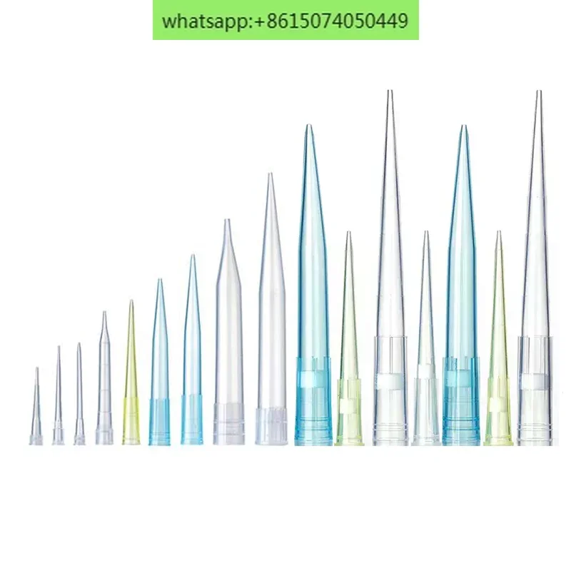 Weiai Labs Disposable Yellow Pipette Filter Head 10ul 100ul 300ul 200ul 1000ul 5ml 10ml Pipette Head with Filter