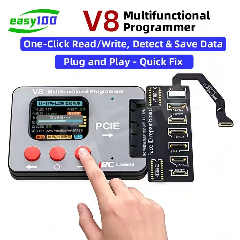 i2C V8 Multifunctional Programmer Face ID Dot Matrix Repair Tool