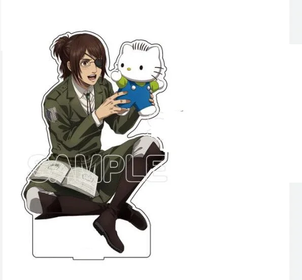 Shingeki no Kyojin Acrylic Stand Toy Mikasa  Erwin Smith Hange Zoe Armin Eren Model Doll  Action Figure Doll Toy Exhibition Gift