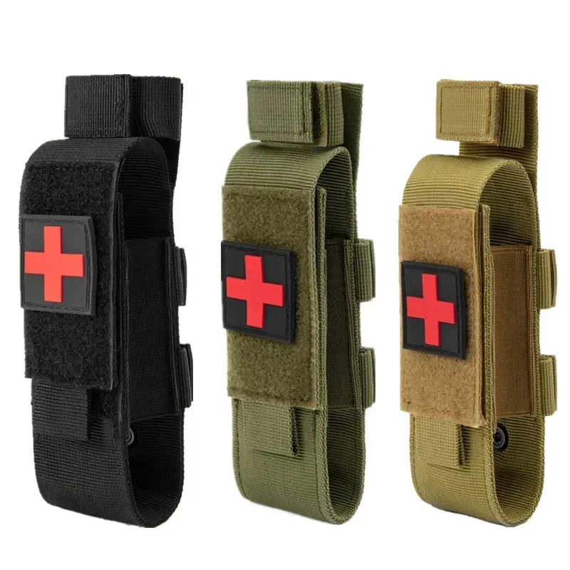 Tactical Cat First Aid Nylon Tourniquet Pouch Outdoor Hunting Knife Holster Medical Scissor Packs Outdoor Emergency Equipment