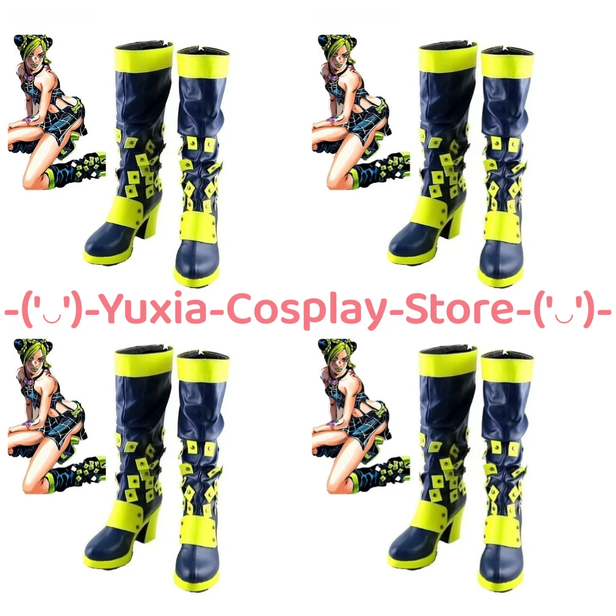 

Юксиакосплей! Невероятные приключения ДжоДжо, Джолин Куджо, обувь для косплея, реквизит для персонажей аниме, ботинки из искусственной кожи, костюм для Хэллоуина