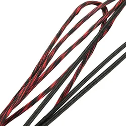 16 Strands  Bowstring Archery Recurve Bow Longbow Replace Bowstring Fit 48''-70''Bow Black And Red Bow String Shooting