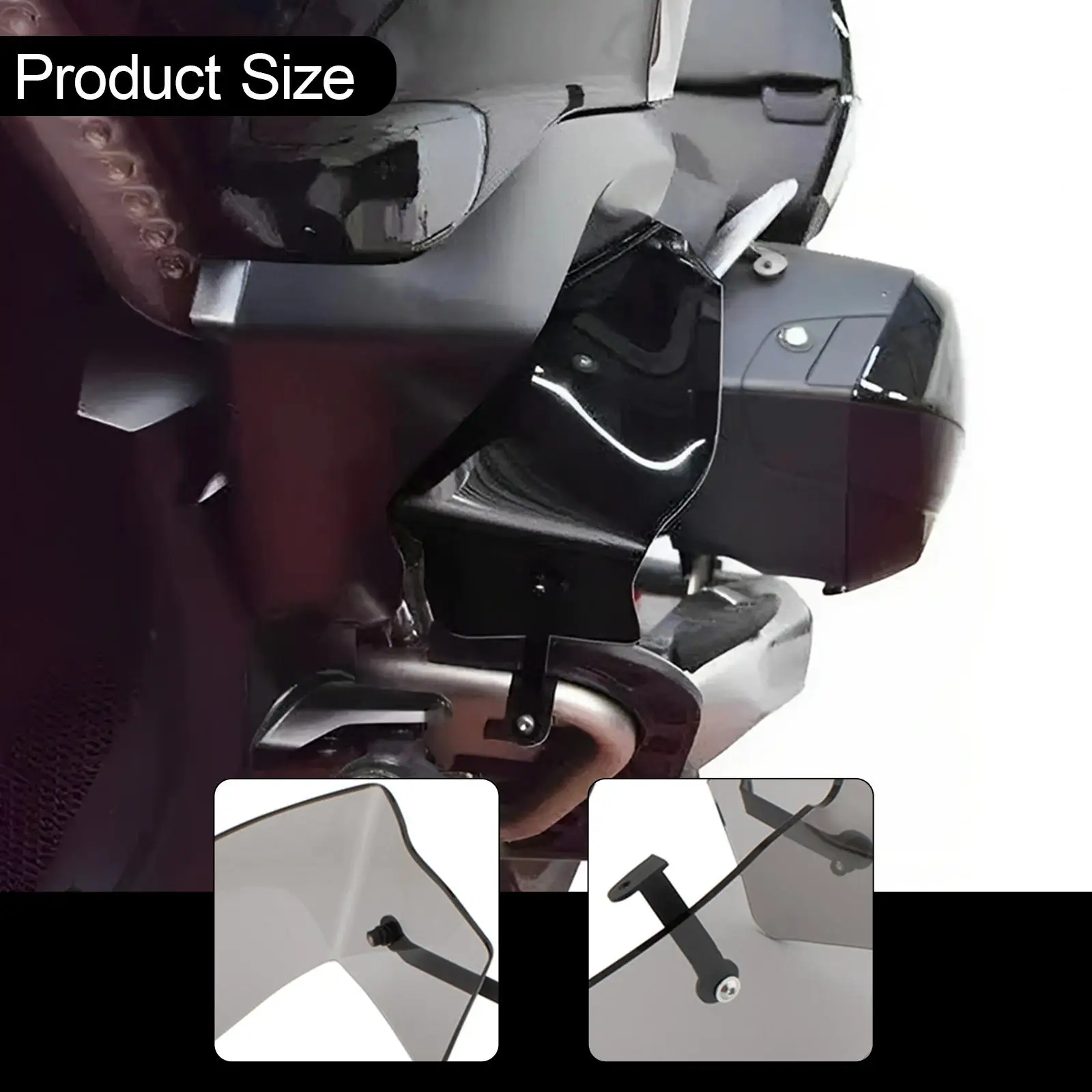 

Air Deflector Wing Acrylic Easy Install Lower Side Spoiler Motorcycle Body Frame Part for BMW K1600B K1600GTL Grand America