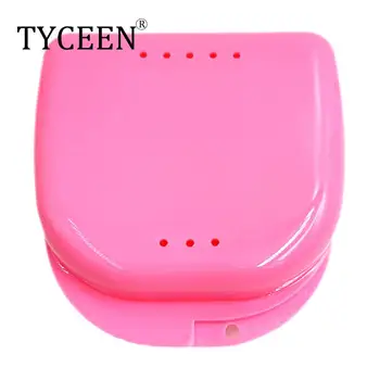 علبة علبة أسنان بلاستيكية ، علبة تقويم الأسنان التجنيب ، حاوية الأسنان كاذبة ، علبة واقية ، 50 قطعة