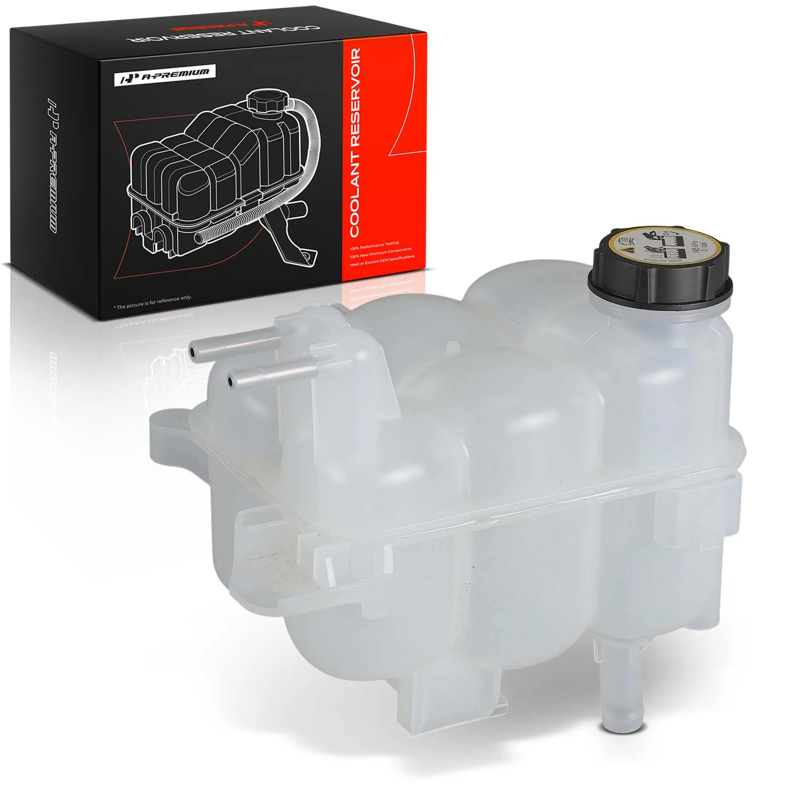 A-Premium Engine Coolant Reservoir Tank with Cap for Ford Explorer 2020-2023 Lincoln Aviator 2020-2023