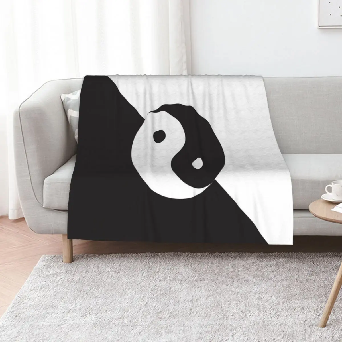Yin Yang symbol Throw Blanket Soft Big Summer Beddings wednesday Winter beds Plaid on the sofa Thins Blankets