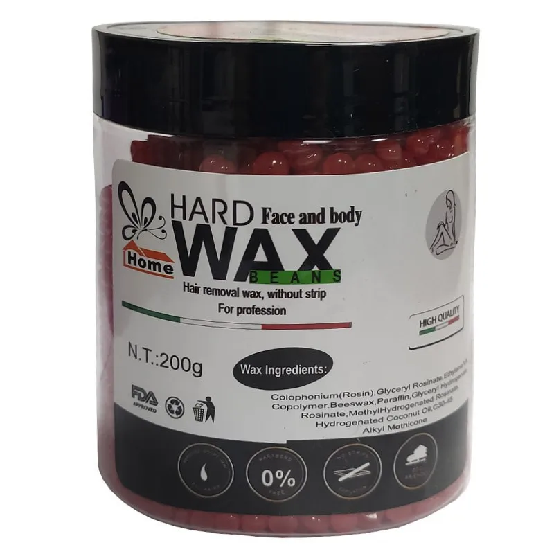 200G Ontharingsmiddel Wax Bonen Voor Het Verwarmen Van Hard Wax Machine Hete Film Pijnloos Waxen Kralen Bikini Face Benen Lichaamshaar Verwijdering