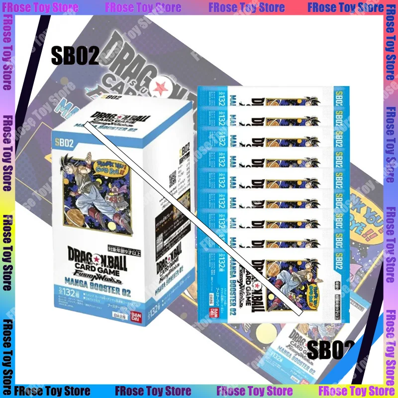 

Bandai Dragon Ball TCG Fusion World Card Game Japanese Version Supplement Pack Manga Booster SB02 Card Game Collectible Gift Box
