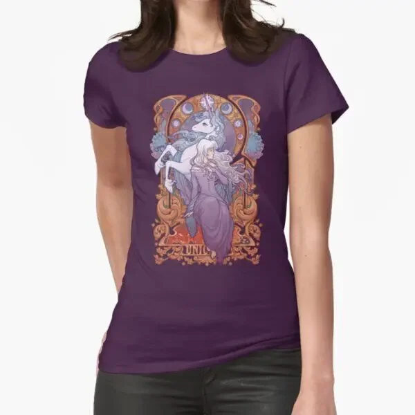 Lady Amalthea - The Last Unicorn Fitted T-Shirt