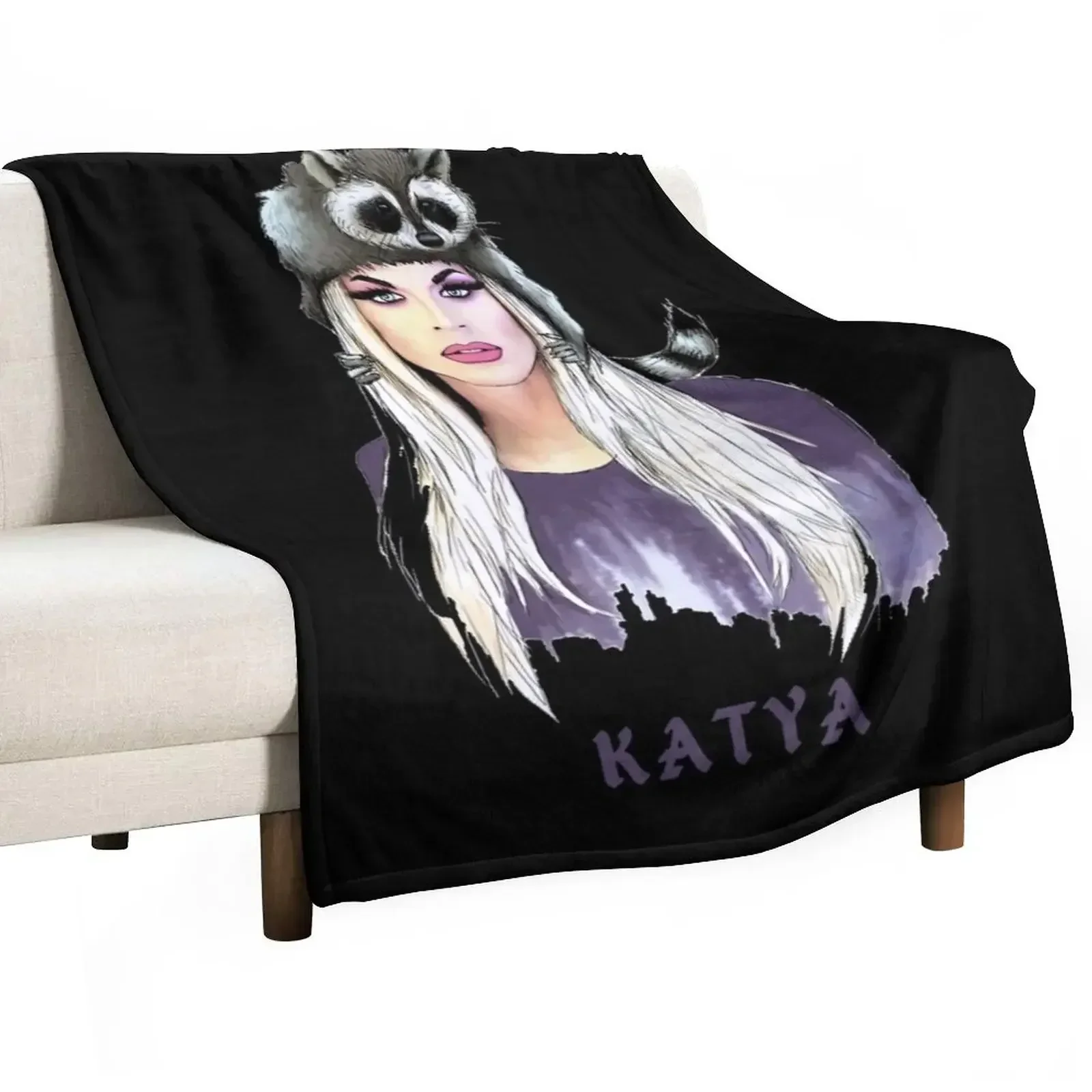 Katya Zamolodchikova Party Throw Blanket sofa bed for winter Blankets