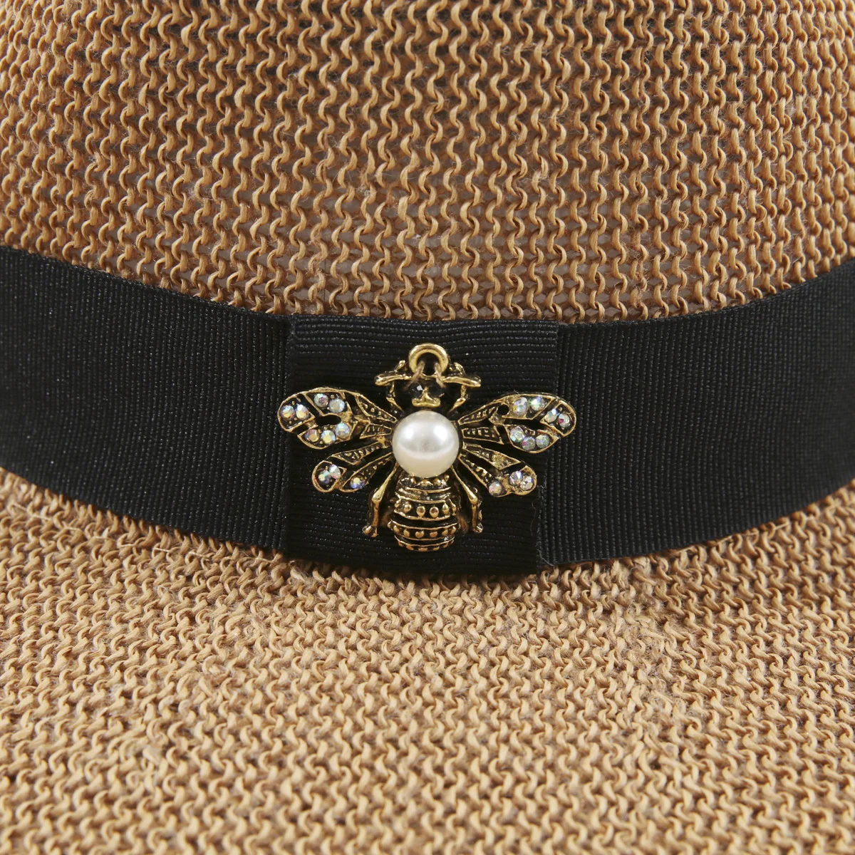 Women Elegant Hollow Chain Sun Hat European Style Breathable Beach Vacation UV Hat