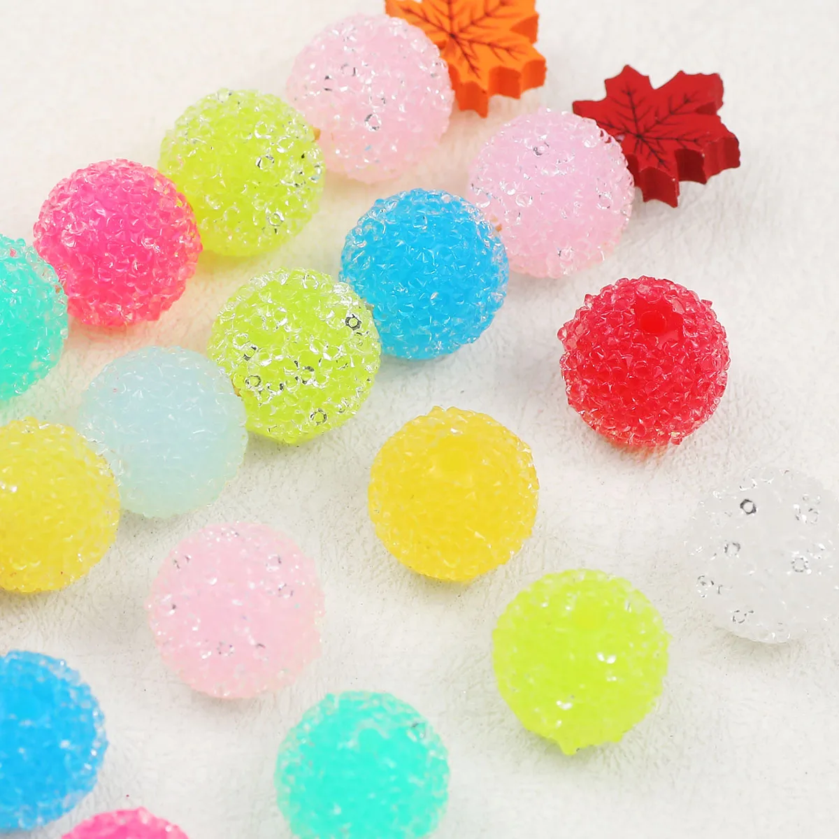 5/10/20PCS Dopamine Candy Color Acrylic Sugar Bayberry Beads Jewelry DIY Making Bracelets Supplies Handmade Material Accessories