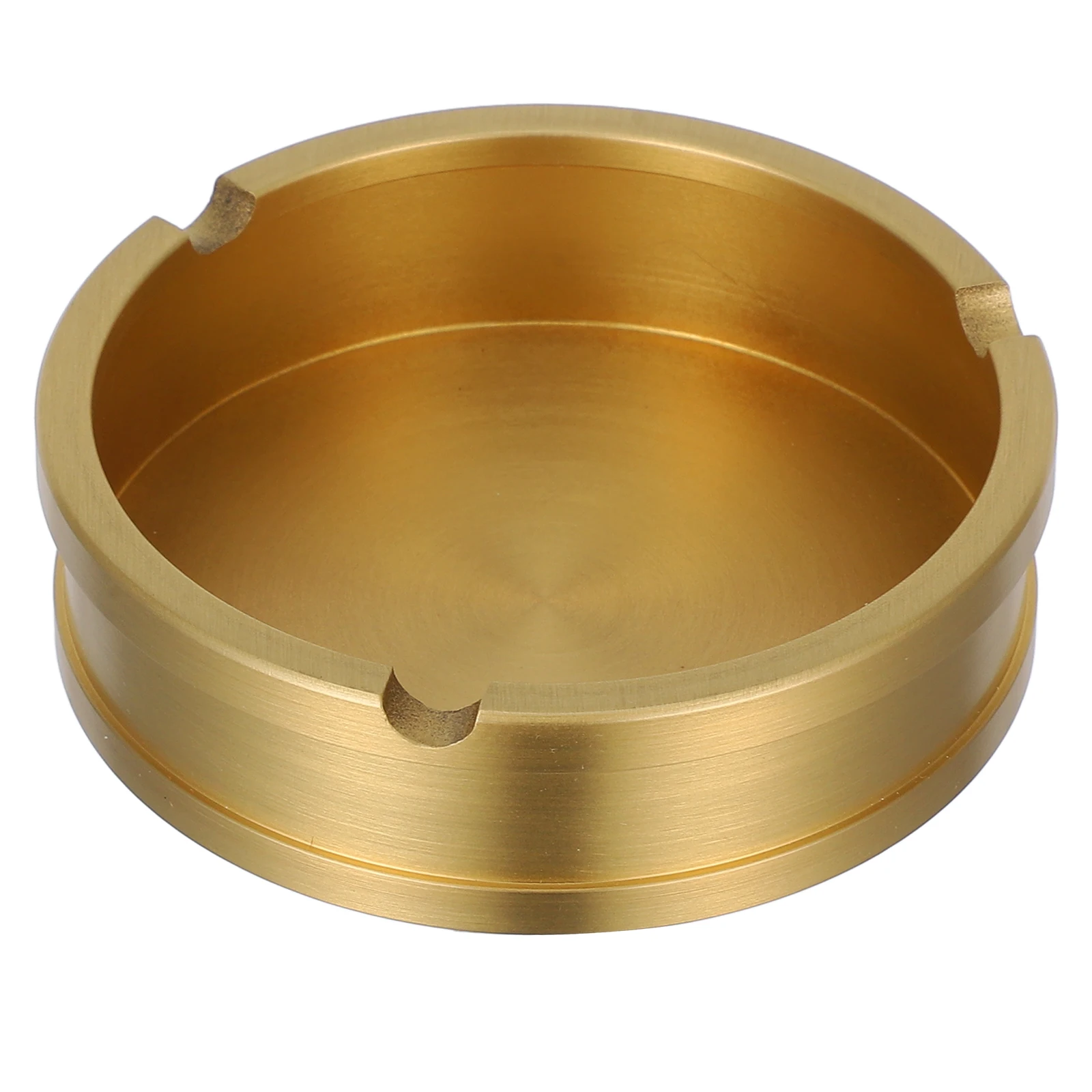 

Brass Desktop Decorative Ashtray Golden Color Material Elegant Design Space Saving Home Office Balcony Garden Retro