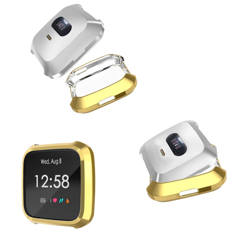 

Delicate Plating Watch Cover Anti-Scratch Tpu Protective Frame for Stylish Golden