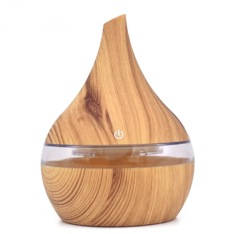 

300ML USB Humidifier Air Diffuser Ultrasonic Electric Light Mini Fogger Oil Aromatherapy Wood Car Humidifier For Home Office