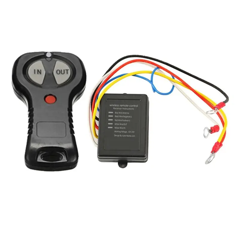 For Jeep Off-Road Winch Remote Control System 12V/24V Wireless Handset Switch Controller Electric Winch Control Kit ATV-X67A