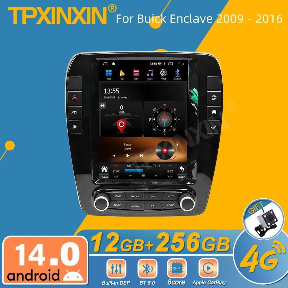 

For Buick Enclave 2009 - 2016 Android Car Radio Multimedia Video Player Wireless Carplay Autoradio Stereo GPS Navi Head Unit
