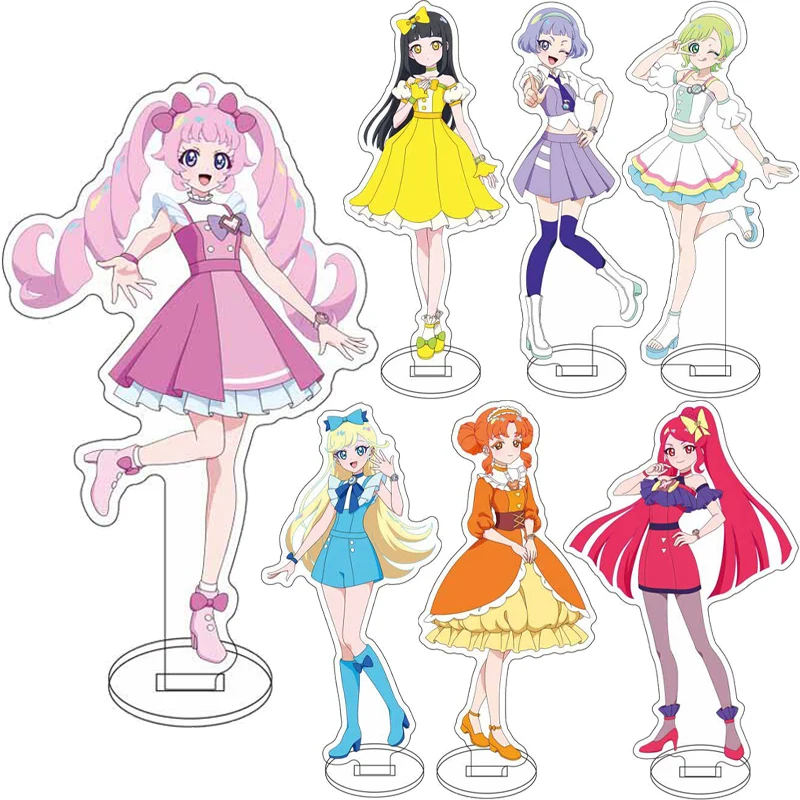 16CM Anime Himitsu no Aipri ‌   Abbildung ‌ Aozora Himari Hoshikawa Mitsuki Suzukaze Tsumugi Mamiya Chi Acryl-Ständer Cosplay-Ornamente