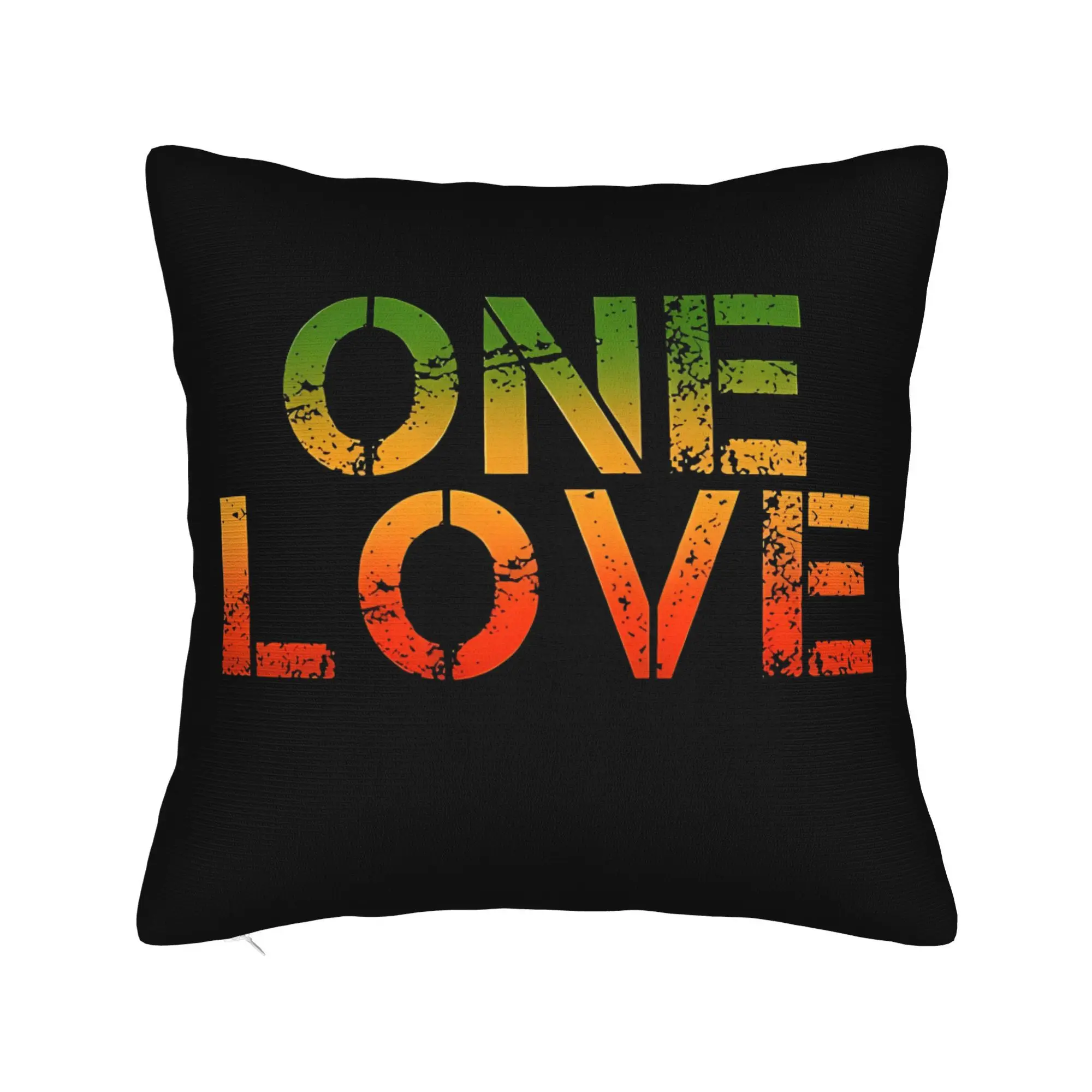 1pc Illustrative Typographic Motif Graphic Pillowcase for Home Decoration Cushion Cover Polyester 45x45cm 18x18in